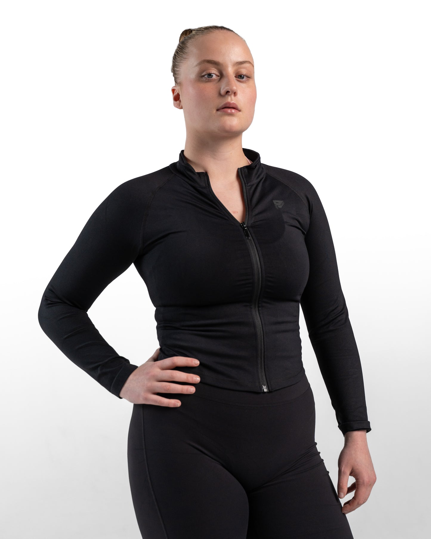 Aura Zip Up Jacket - Black