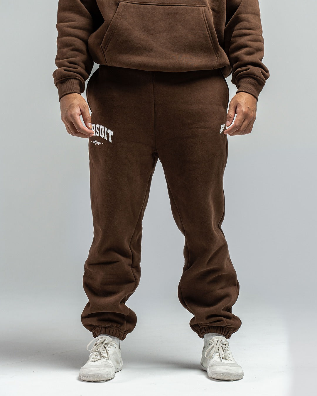 Premium Signature Sweat Pants - Brown